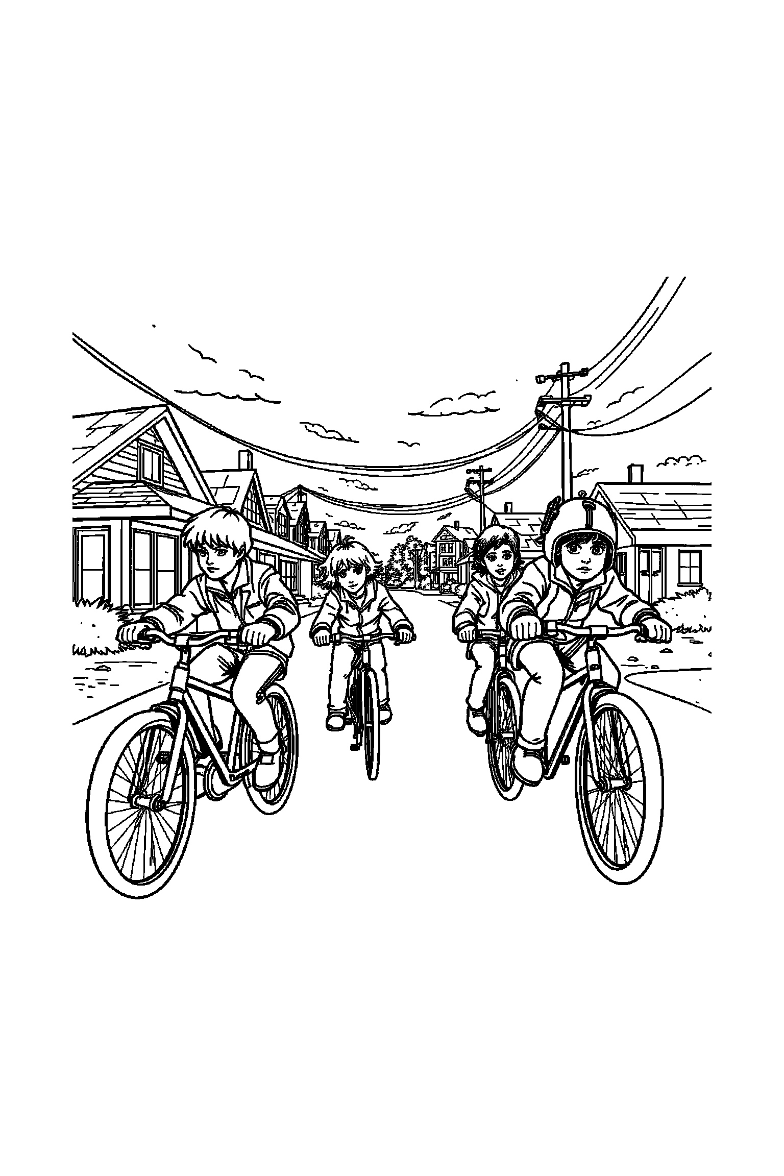 Coloriage Stranger Things gratuit à imprimer - Will devant une borne d'arcade sans texte Coloriage Stranger Things gratuit à imprimer : Will devant une borne d'arcade sans texte