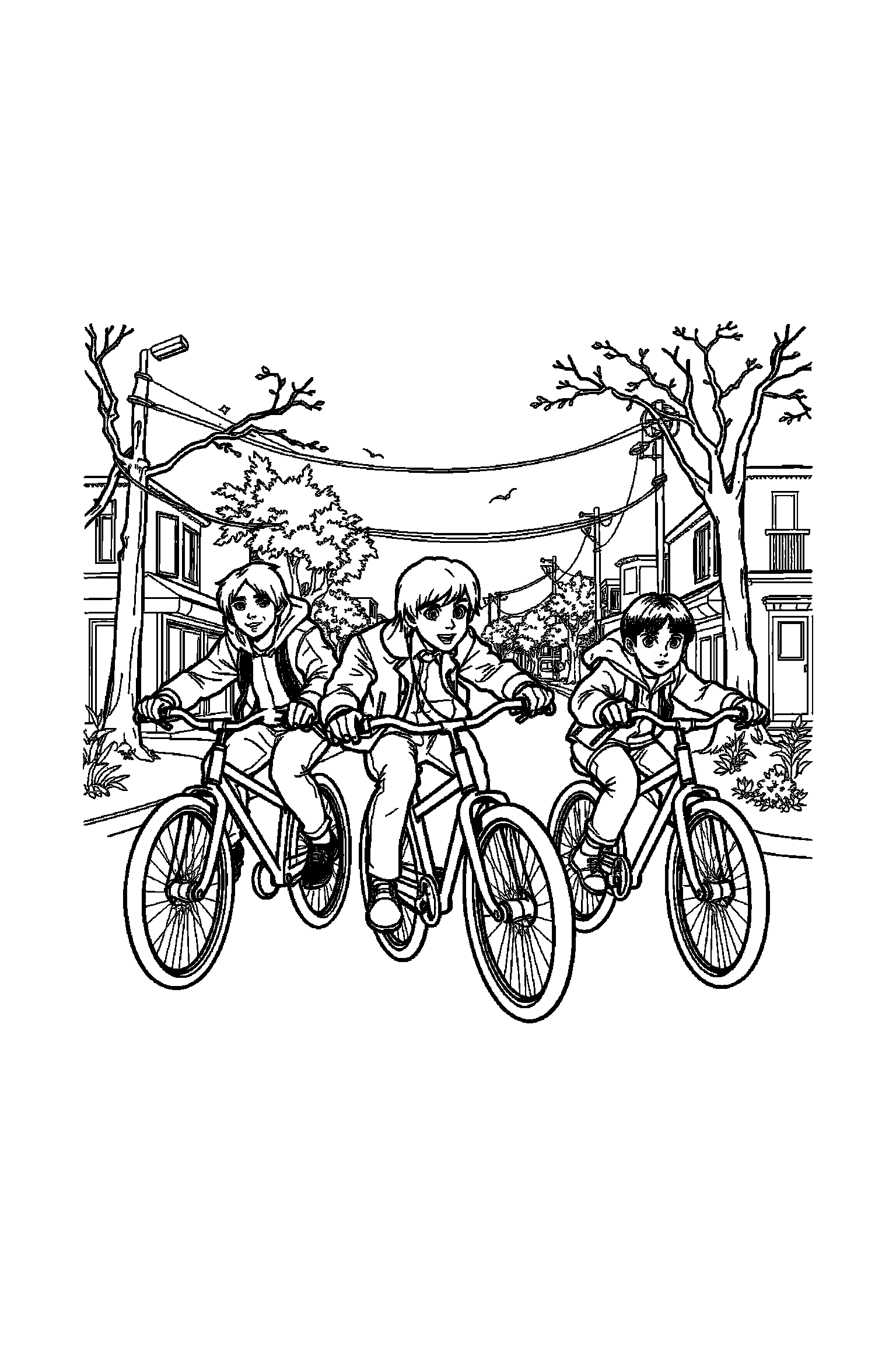 Coloriage Stranger Things gratuit à imprimer - Max avec un petit sourire timide Coloriage Stranger Things gratuit à imprimer : Max avec un petit sourire timide