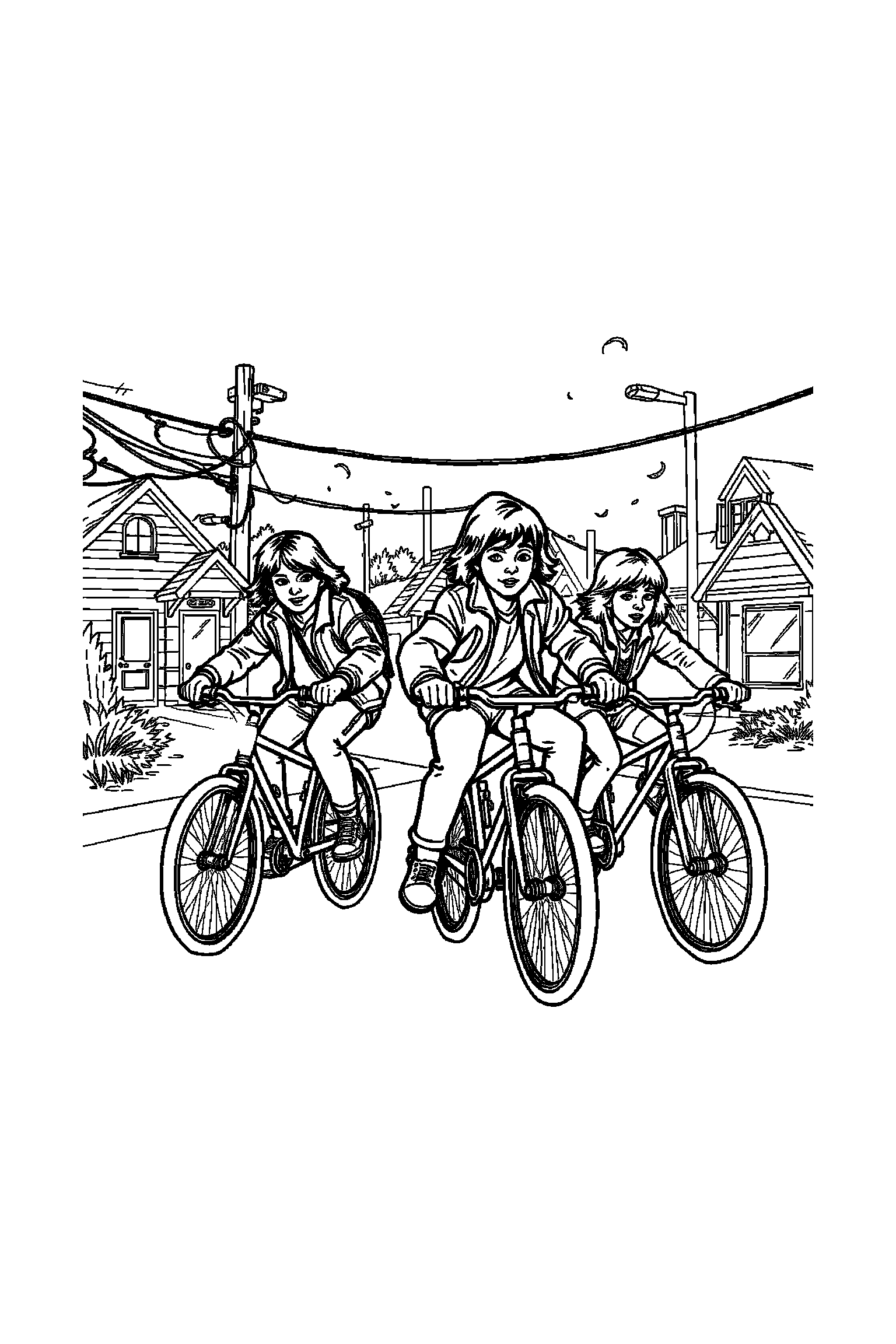 Coloriage Stranger Things gratuit à imprimer - Lucas tenant une fleur Coloriage Stranger Things gratuit à imprimer : Lucas tenant une fleur