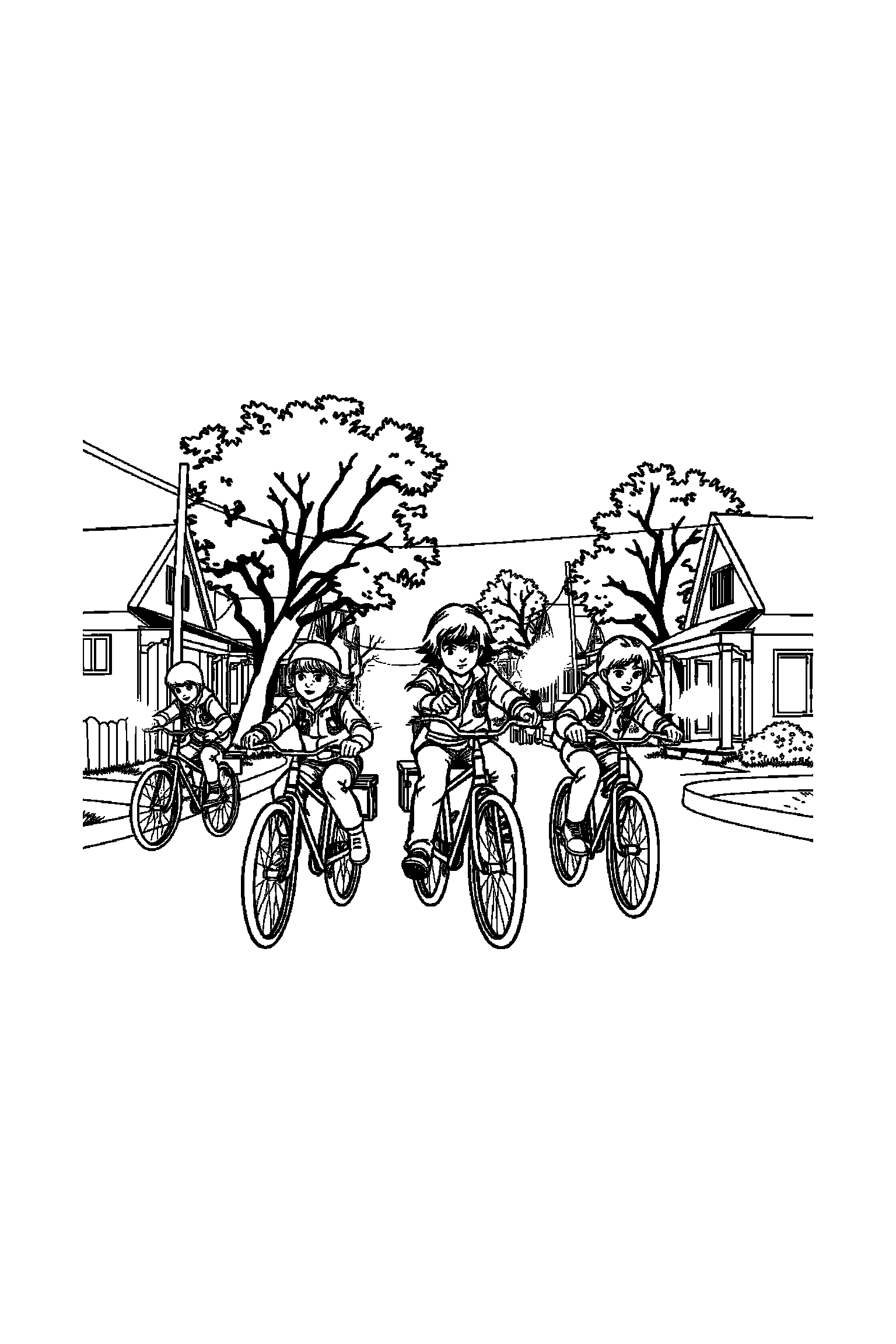 Coloriage Stranger Things gratuit à imprimer - Dustin en portrait facile à colorier Coloriage Stranger Things gratuit à imprimer : Dustin en portrait facile à colorier