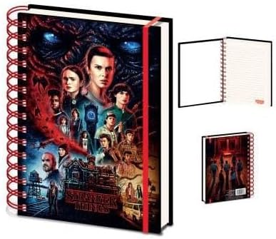 Cahier Stranger Things 4 Vecna couverture 3D A5