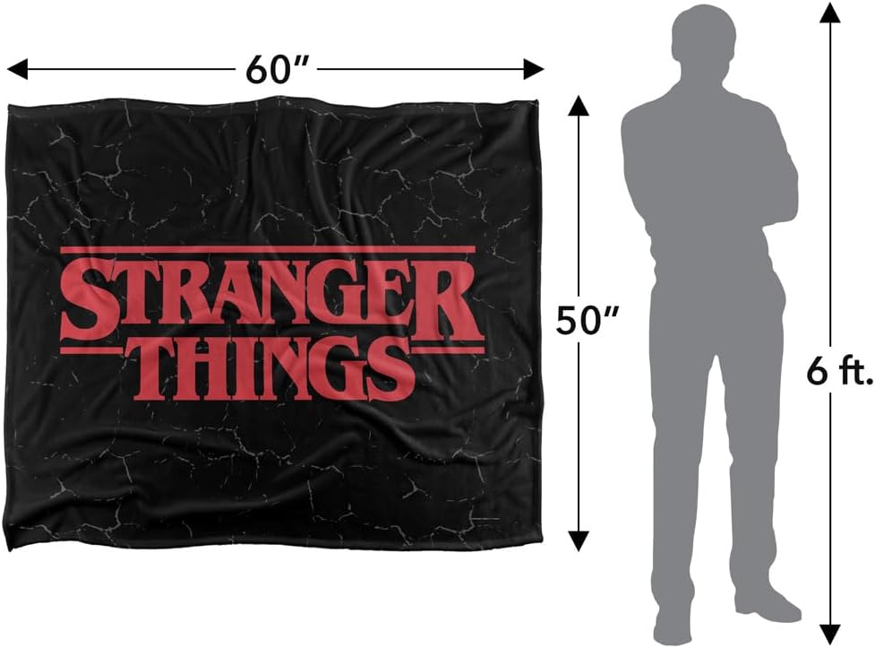 Couverture Stranger Things logo toucher soyeux 152 x 127 cm – Image 8