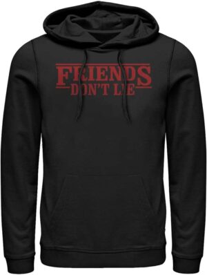 Hoodie mixte Stranger Things Friends Don't Lie, du S au 3XL