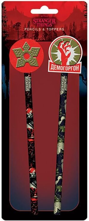 Crayons et décorations Demogorgons Stranger Things 4 multicolore