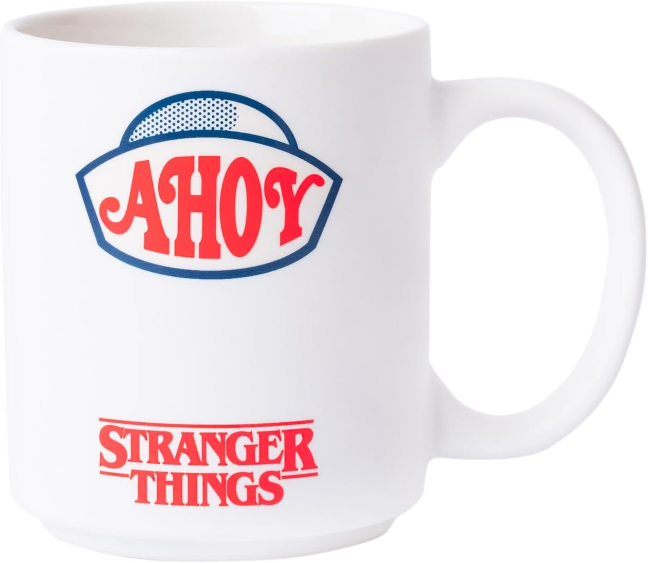 Mug Stranger Things 350 ml en céramique blanc et bleu – Image 2