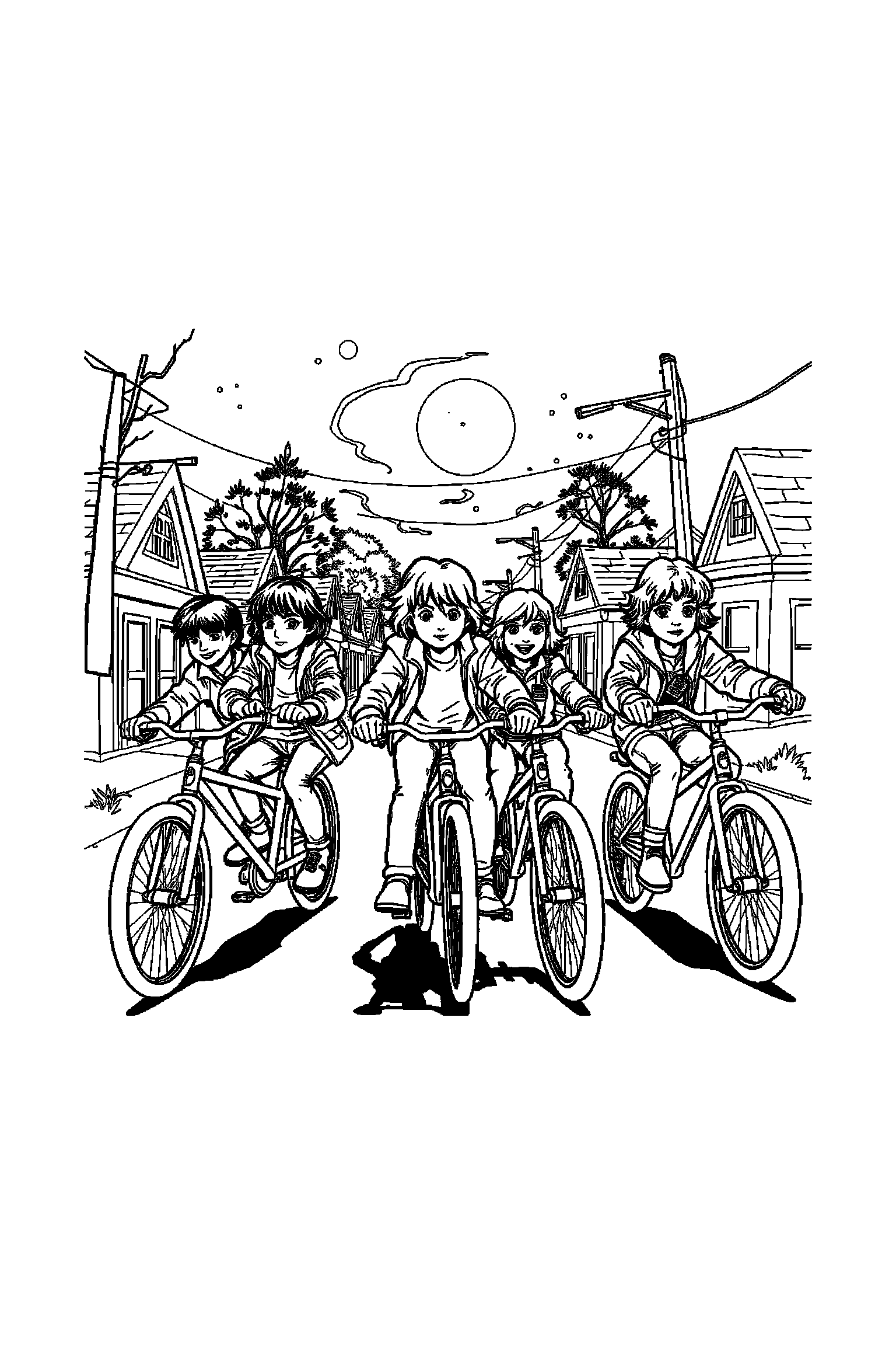 Coloriage Stranger Things gratuit à imprimer - poster A4 détaillé de Eleven avec mandala éclairs Coloriage Stranger Things gratuit à imprimer : poster A4 détaillé de Eleven avec mandala éclairs