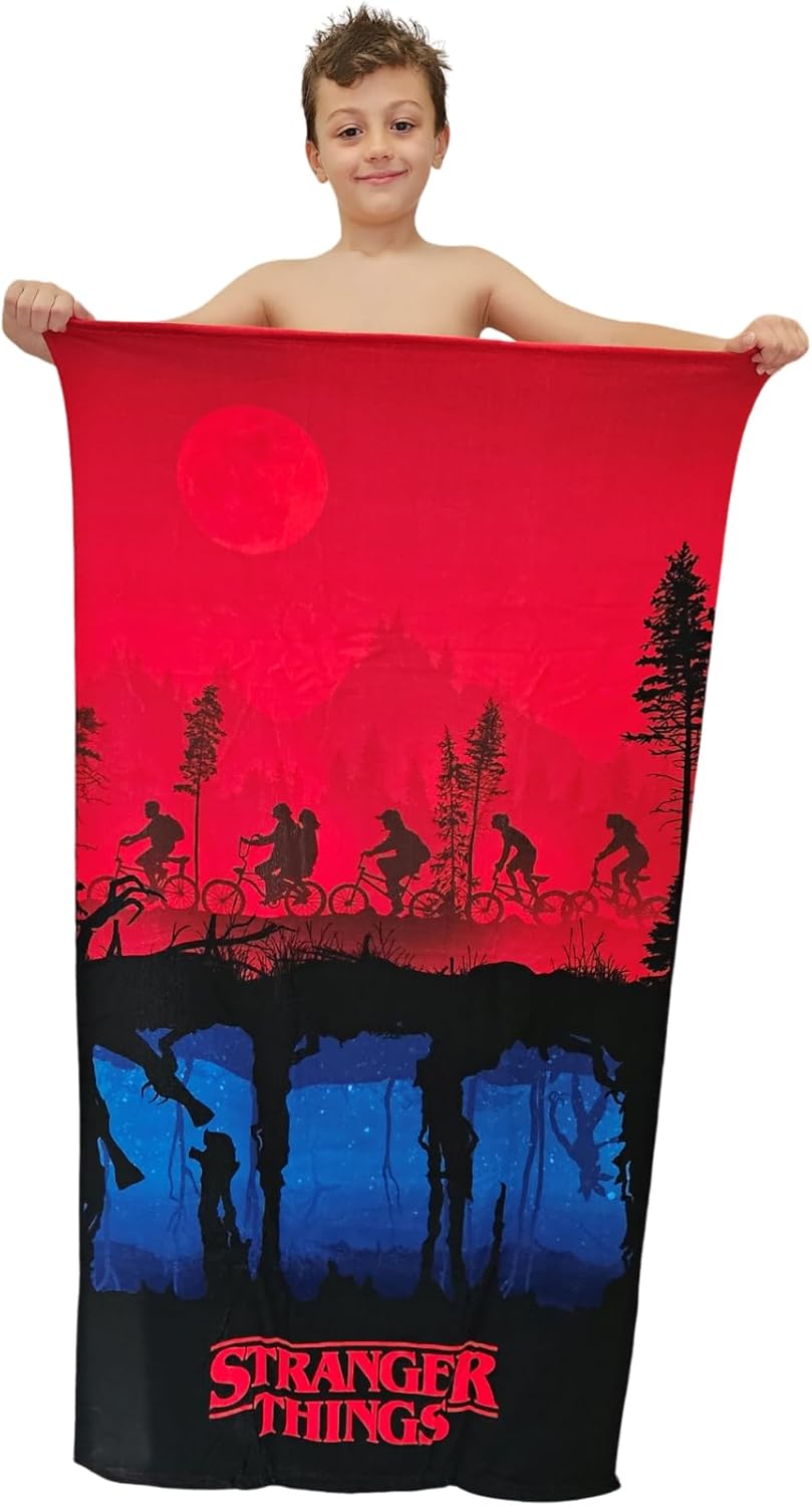 Serviette microfibre Stranger Things 140 x 70 cm à séchage rapide – Image 2