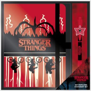 Stylo et set de papeterie Stranger Things