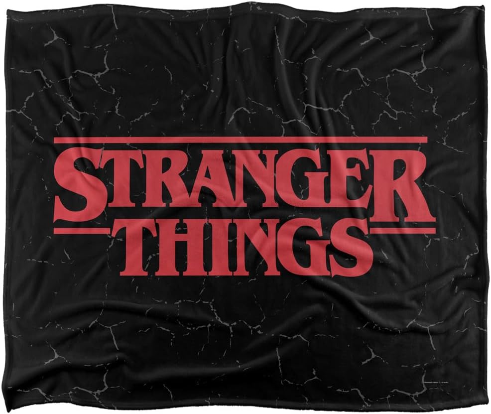 Couverture Stranger Things logo toucher soyeux 152 x 127 cm – Image 5