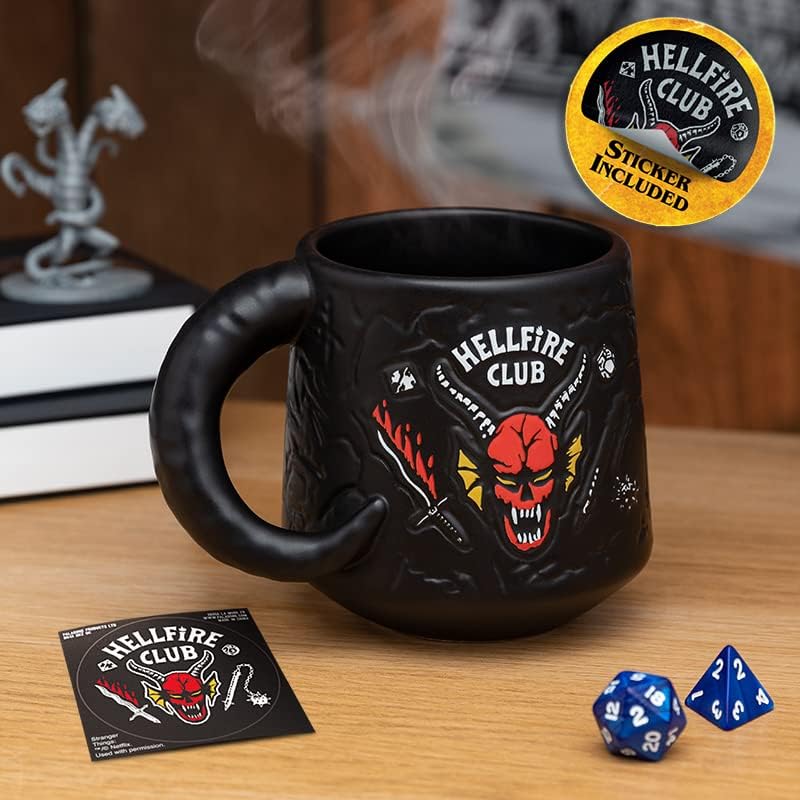 Tasse Stranger Things Hellfire Club en céramique embossée 400 ml – Image 6