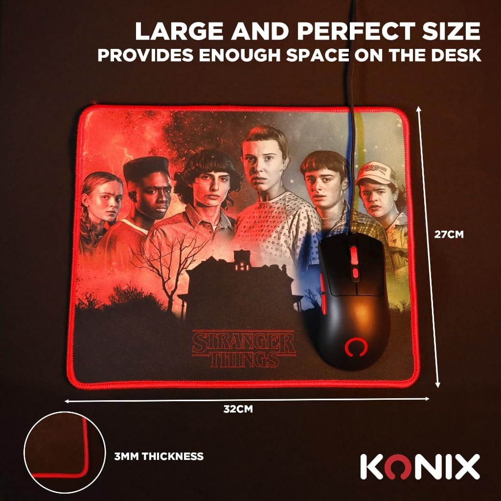 Tapis de souris gaming Stranger Things Best Friends 32 x 27 cm – Image 4
