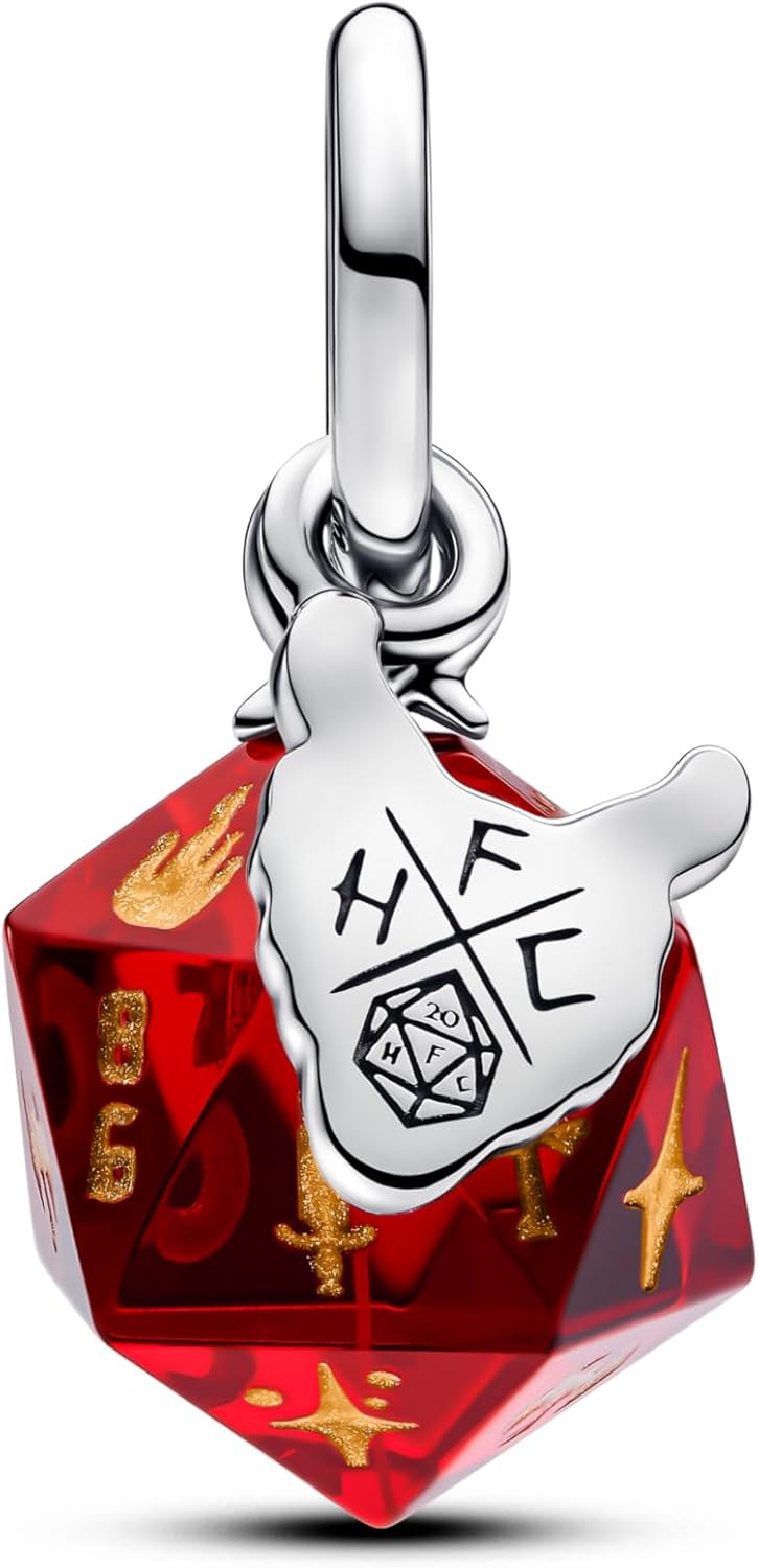 Breloque cube Hellfire Club Stranger Things 793564 en argent sterling et verre de Murano – Image 2