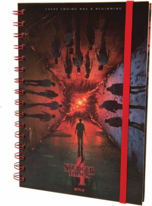Carnet à spirale Stranger Things 4 avec Eleven