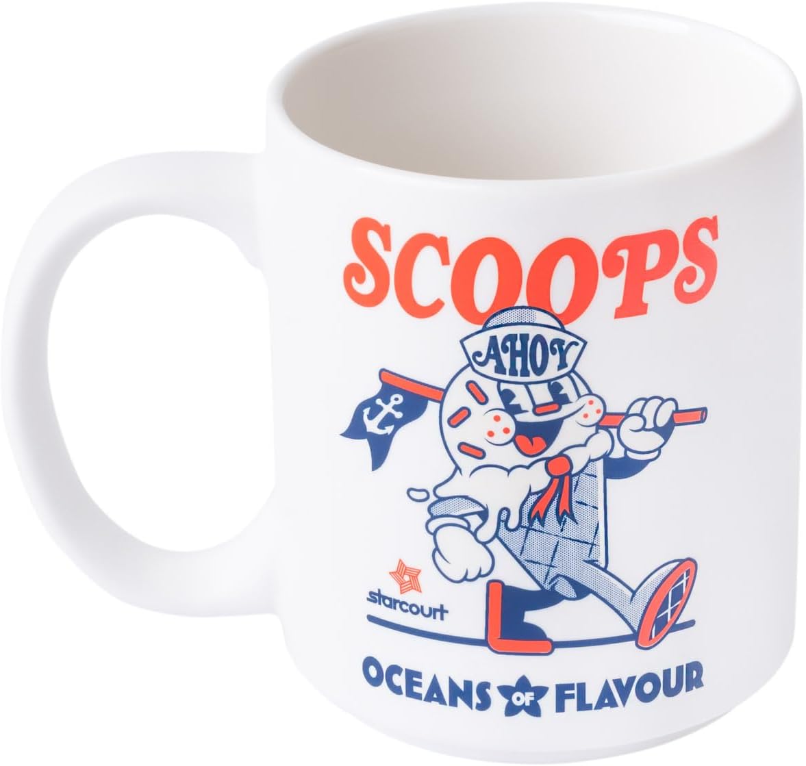Mug Stranger Things 350 ml en céramique blanc et bleu – Image 3