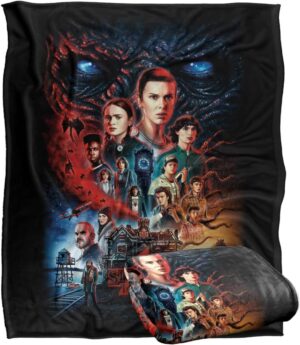 Plaid Stranger Things Creel House Season Four Silky Touch 152 x 127 cm