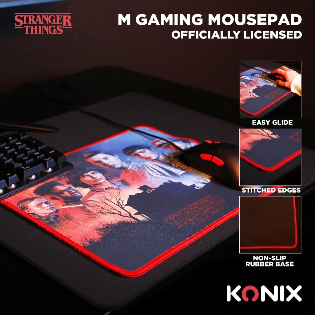 Tapis de souris gaming Stranger Things Best Friends 32 x 27 cm – Image 3