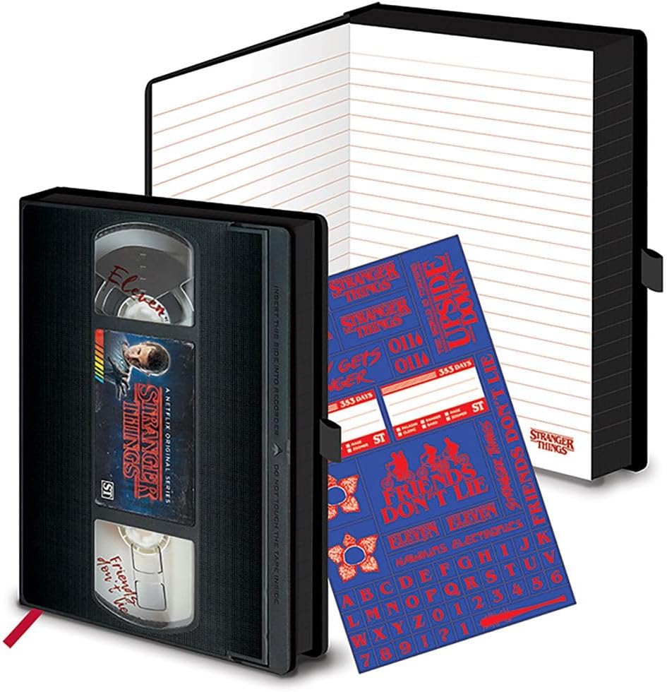 Carnet de notes A5 premium multicolore Stranger Things VHS – Image 2