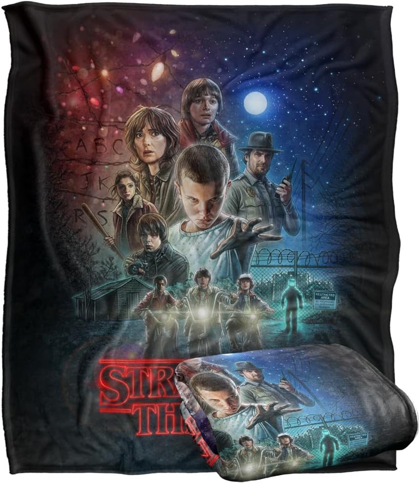 Couverture Stranger Things Saison 1 Silky Touch 152 x 127 cm