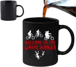 Mug magique Stranger Things en céramique 30 cl, message Welcome to the upside down