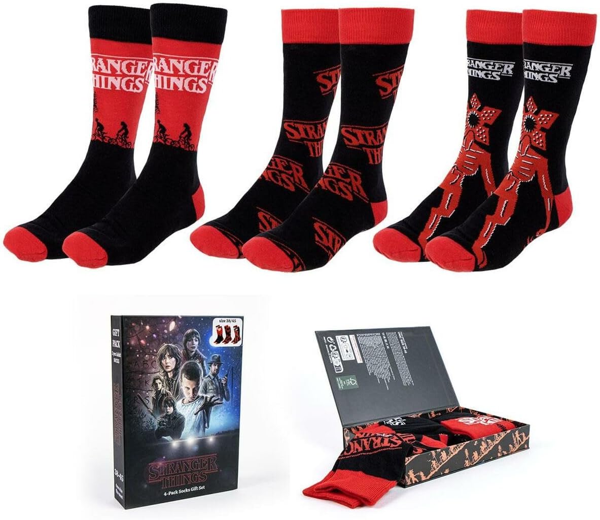 Lot de 3 chaussettes multicolores Stranger Things 38-45 mixte – Image 4