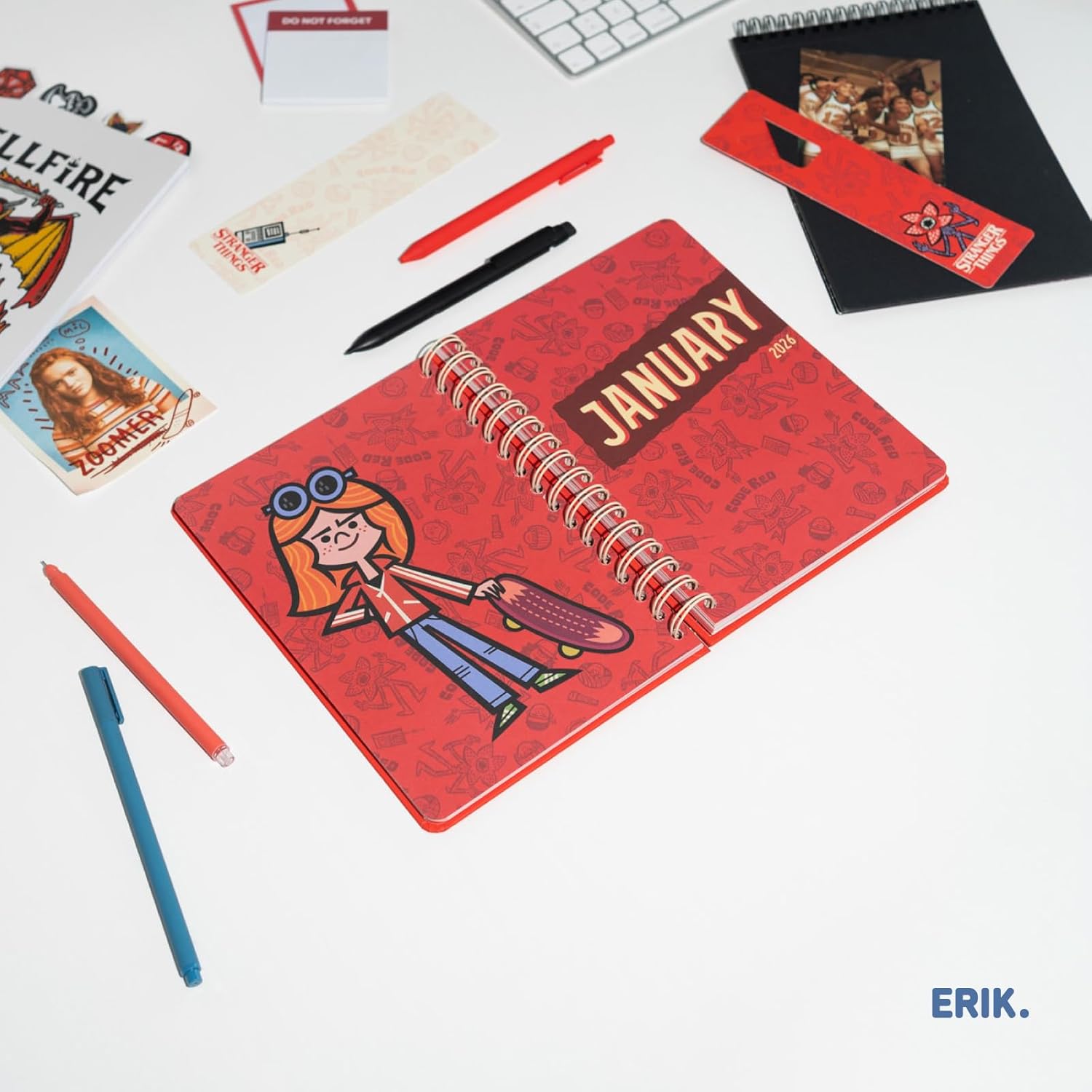Agenda semainier A5 2025 2026 Stranger Things pour fans d'Eleven – Image 6