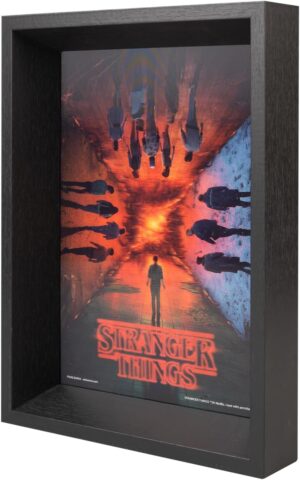 Cadre 3D rouge Stranger Things, affiche 22,7 x 30 cm