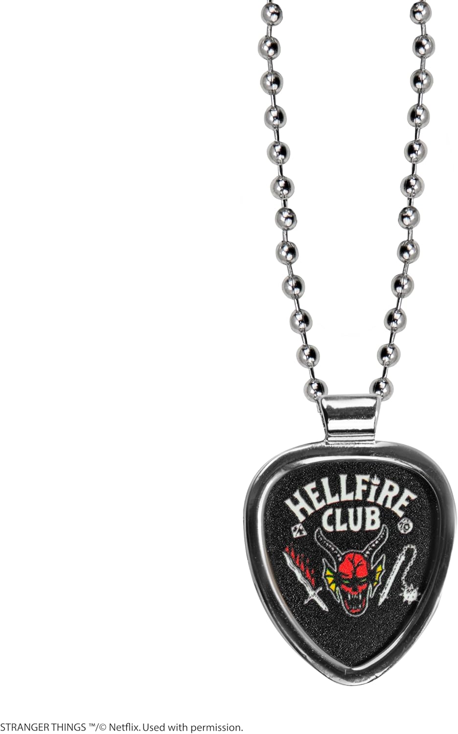 Collier interchangeable Stranger Things Eddie Munson en Acier inoxydable et Zircon – Image 5