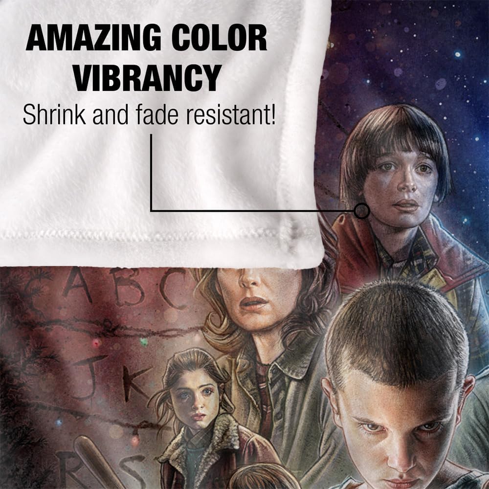 Couverture Stranger Things Saison 1 Silky Touch 152 x 127 cm – Image 4