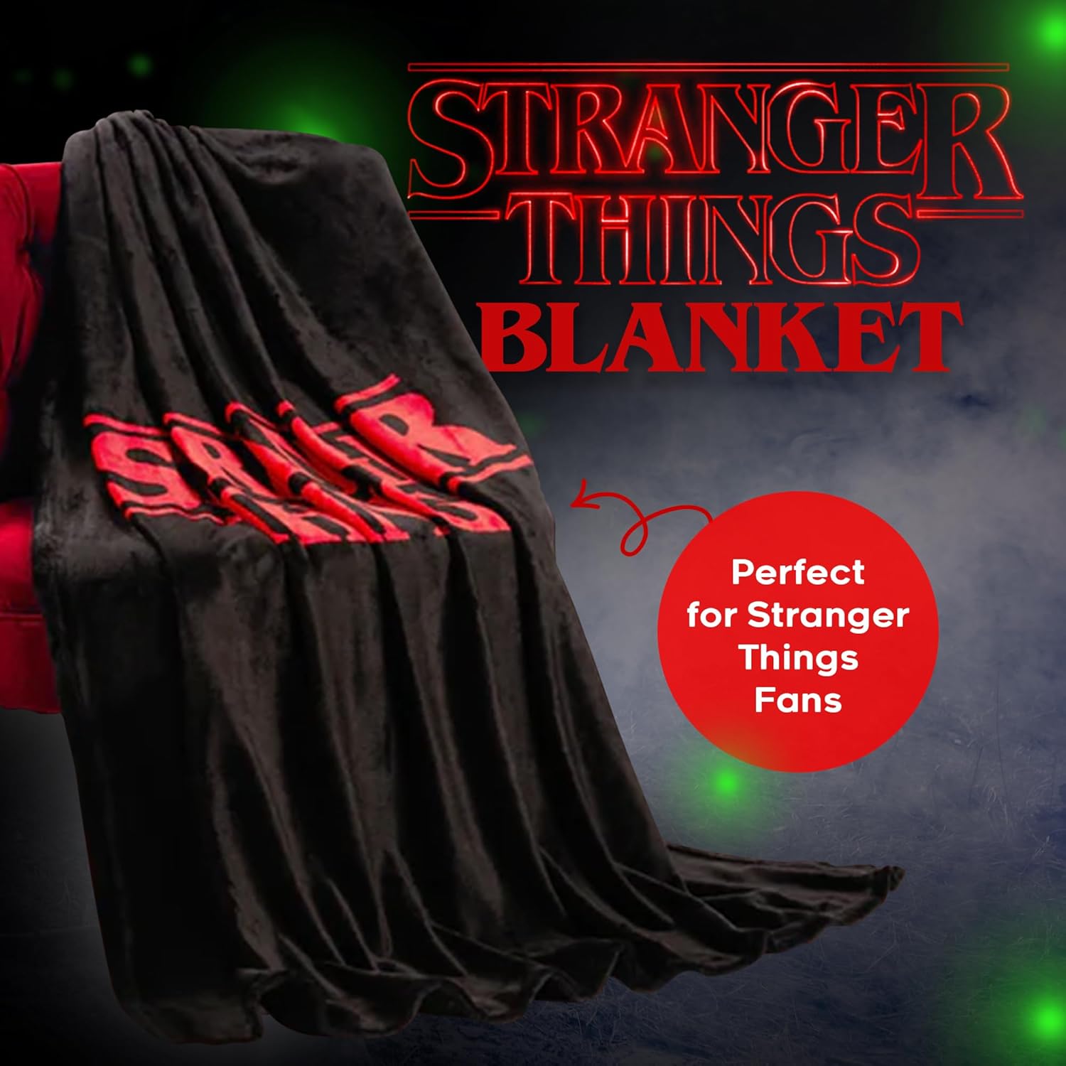 Plaid polaire Stranger Things rouge 150 x 130 cm – Image 2