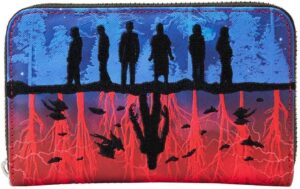 Portefeuille zippé Loungefly Netflix Stranger Things Upside Down Shadows noir