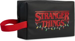 Trousse de toilette zippée Stranger Things noir/rouge