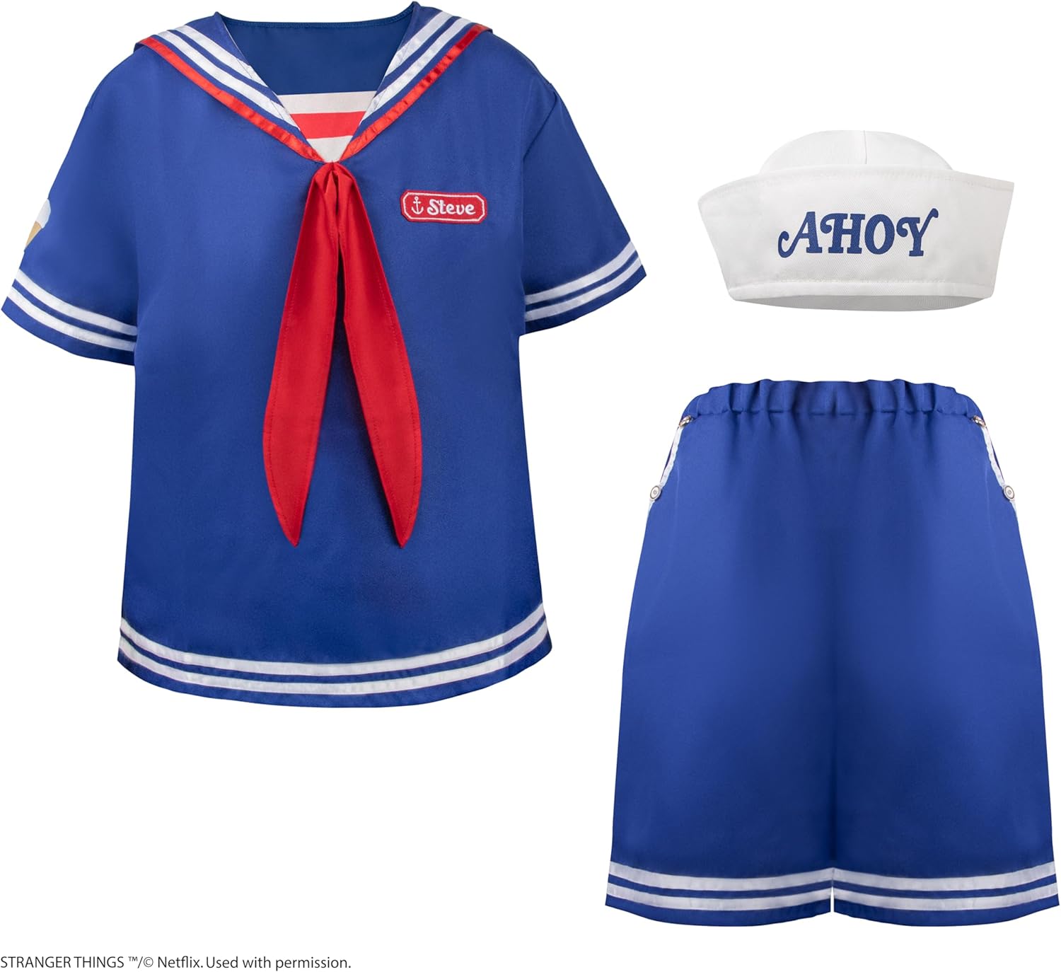Costume Scoops Ahoy Stranger Things Steve ou Robin par Cinereplicas