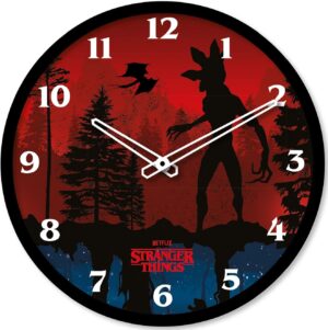 Horloge murale à quartz Stranger Things Tête en Bas 25 cm