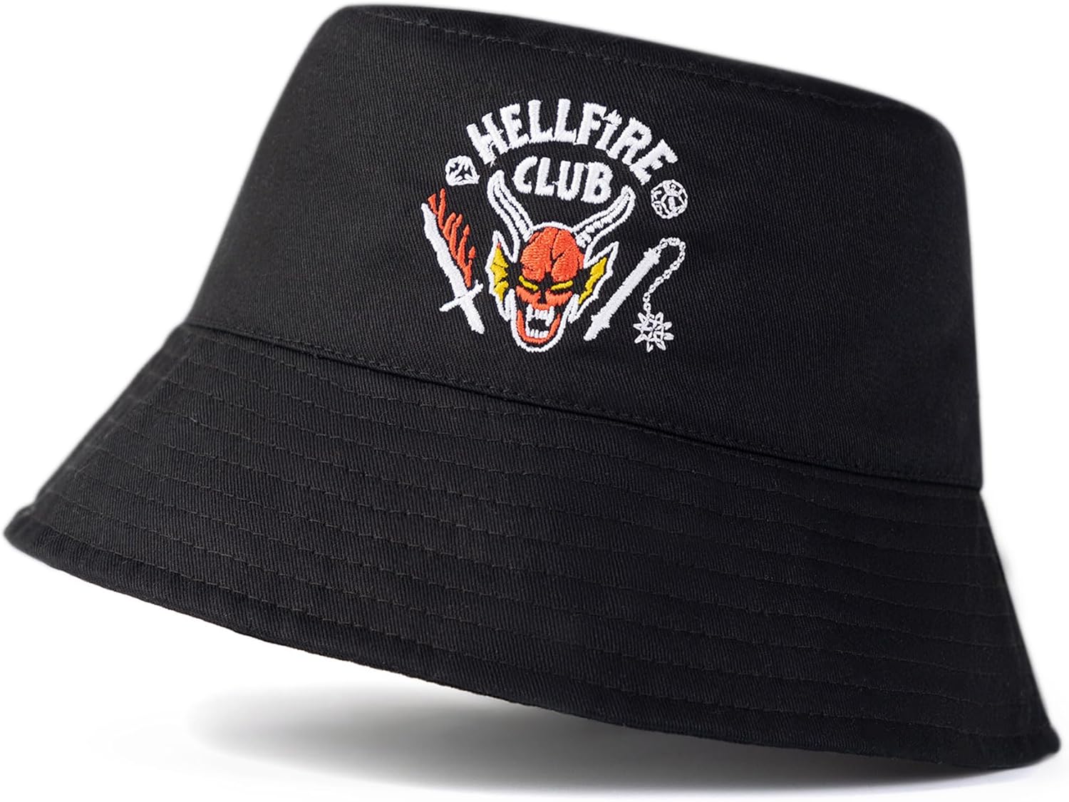 Chapeau bob noir Stranger Things Hellfire Club