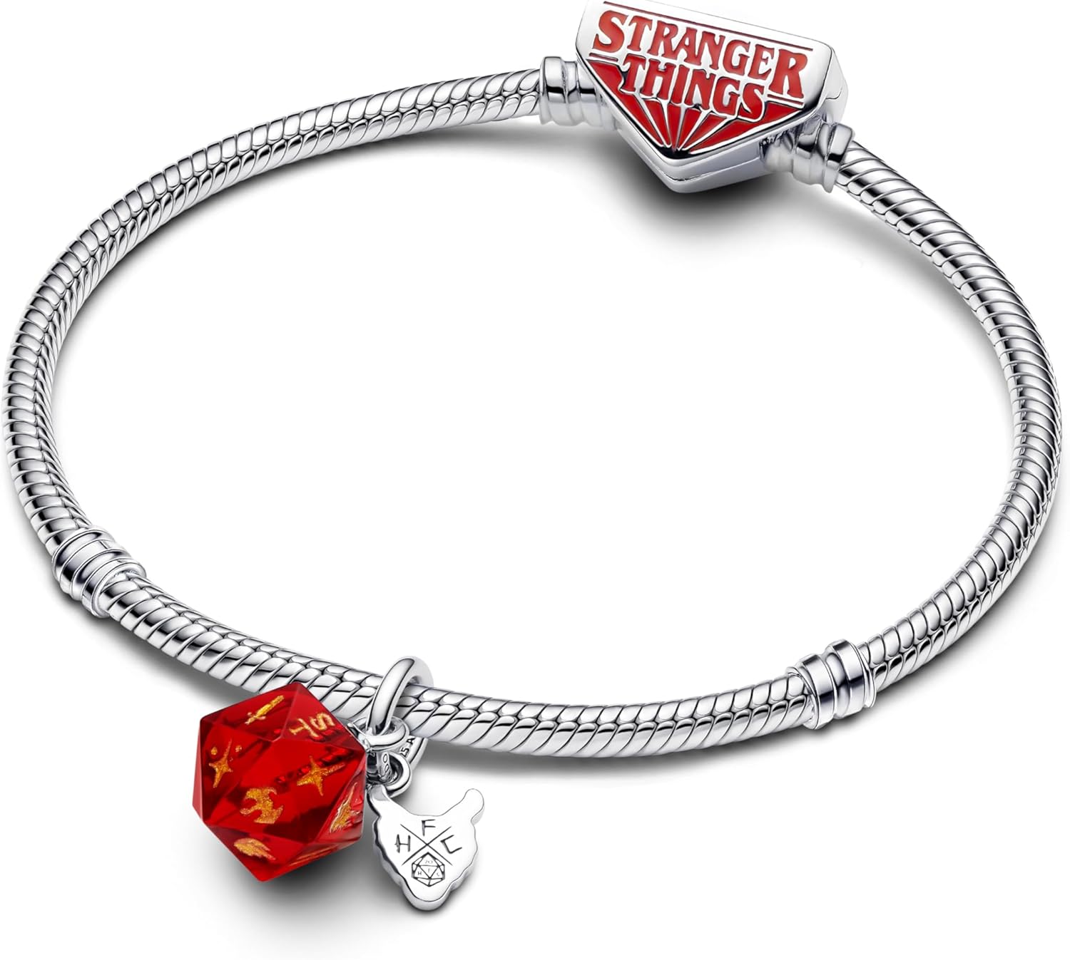 Breloque cube Hellfire Club Stranger Things 793564 en argent sterling et verre de Murano – Image 3