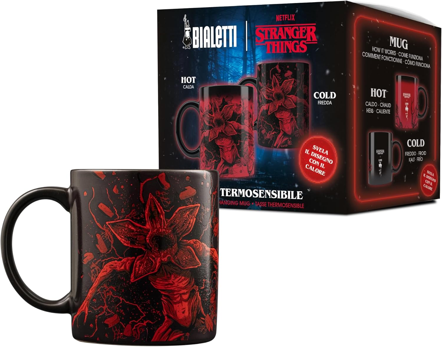 Tasse Stranger Things en céramique 300 ml thermosensible