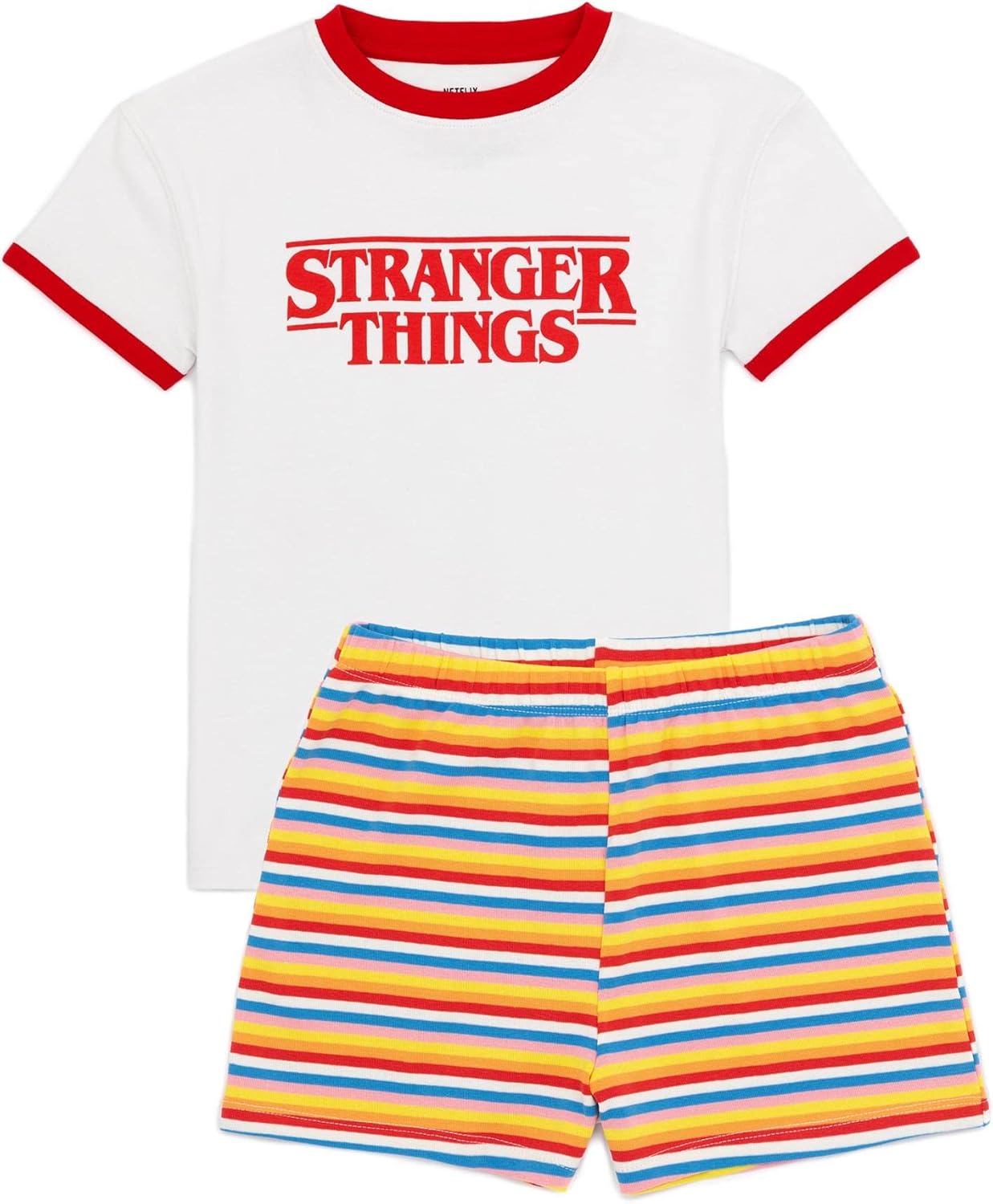 Pyjama court Stranger Things enfant, ensemble Max avec short rayé