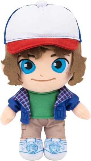 Peluche Stranger Things Dustin Henderson, broderies spéciales 20 cm