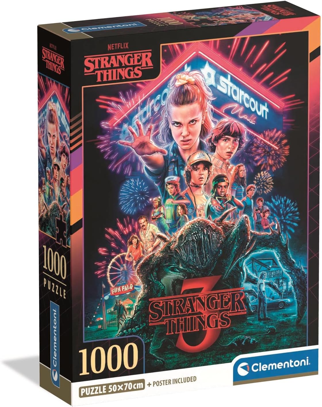 Puzzle Stranger Things 1000 pièces en Compact Box par Clementoni
