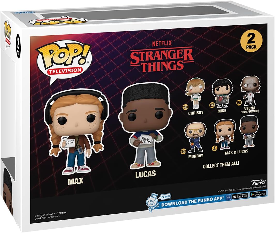 Funko Pop Stranger Things duo Max Mayfield & Lucas Aka Max en vinyle – Image 3