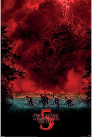Poster mural Stranger Things 5 Vecna Sky, format 61 cm x 91,5 cm