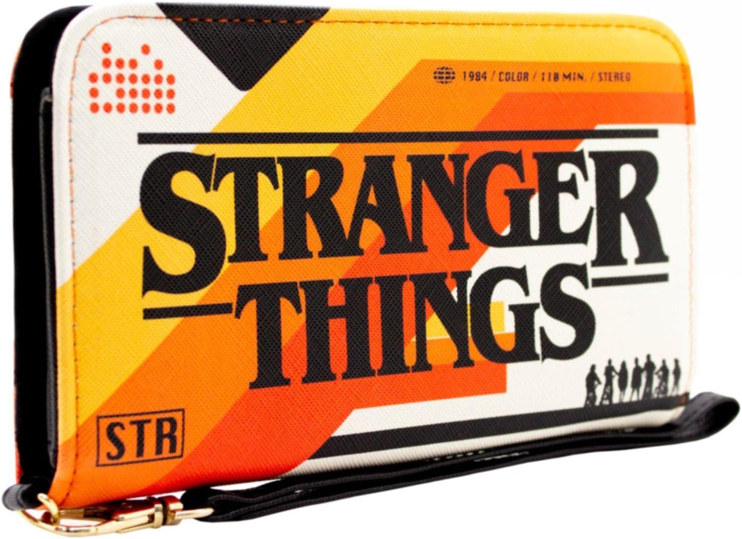 Portefeuille bi-fold Stranger Things Hawkins Indiana 1984 Mind Flayer orange