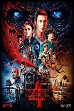 Poster Stranger Things saison 6 Theissen, format 11 x 17 pouces (28 x 43 cm)