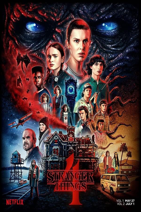 Poster Stranger Things saison 6 Theissen, format 11 x 17 pouces (28 x 43 cm)