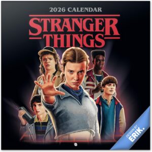 Stranger Things - Calendrier mural mensuel 2026 format 30x60 cm