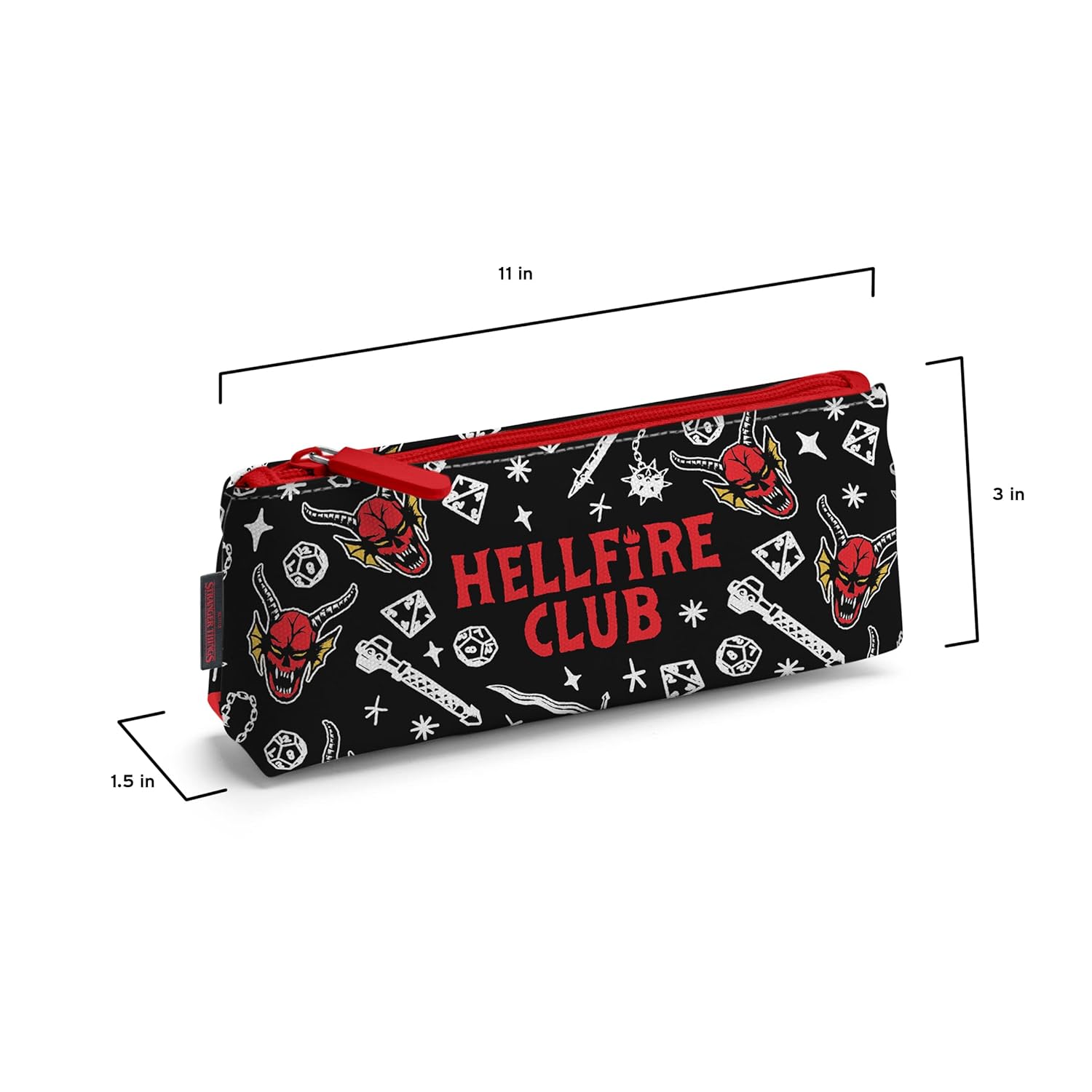 Pochette pour accessoires Stranger Things Hellfire Club multicolore – Image 4