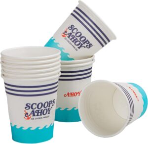 Lot de 24 gobelets en papier Scoops Ahoy de Stranger Things
