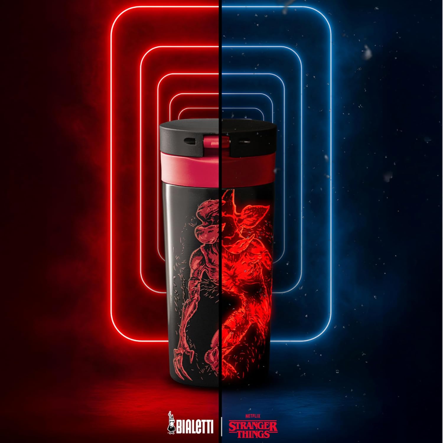Mug de voyage Stranger Things Démogorgon isotherme 380 ml glow in the dark – Image 4