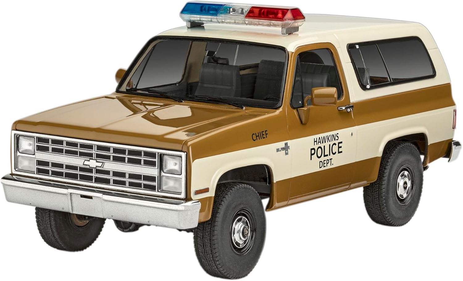 Maquette plastique Stranger Things Chevrolet K5 Blazer 1985 1:25 avec Jim Hopper – Image 2