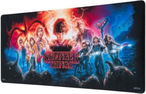 Tapis de souris de bureau XXL Stranger Things 80 x 35 cm